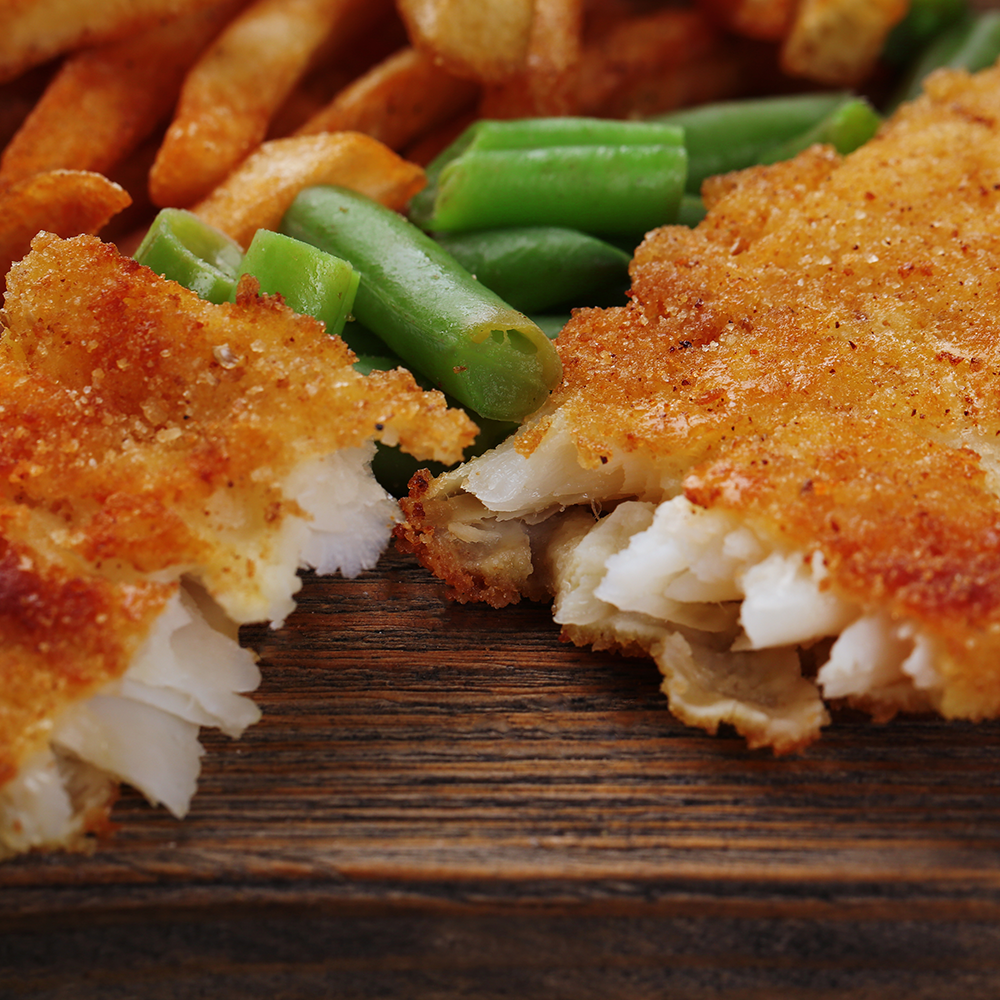 Sprödbakad Torsk Måltid