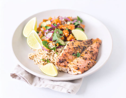 Grillad Red Snapper med Mango Habanero-glaze & koriandersallad