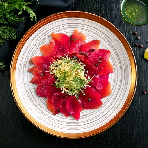 Rödbetsgravad lax med gin