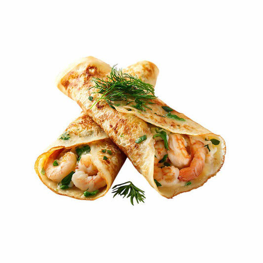 Crêpes Prins Bertil – en klassiker med hollandaise och räkor